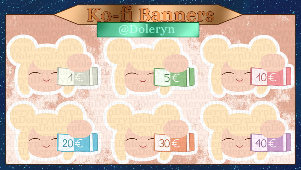 Ko-fi Membership Banners for Myself
